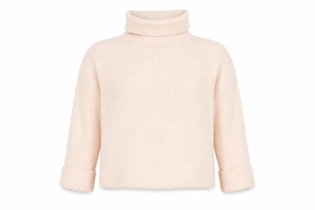 Front view of Marks & Spencer Women's Ivory Roll Neck jumper XL