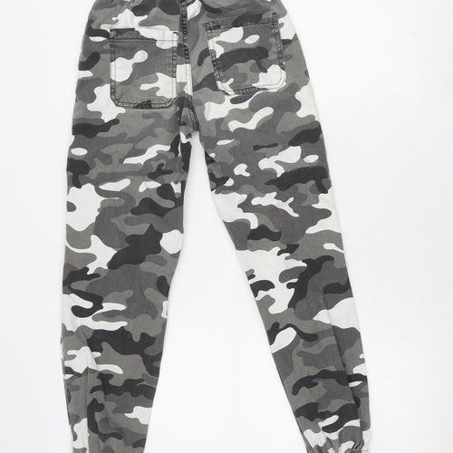 New Look Boys Grey Camouflage Jogger Trousers 10 Years