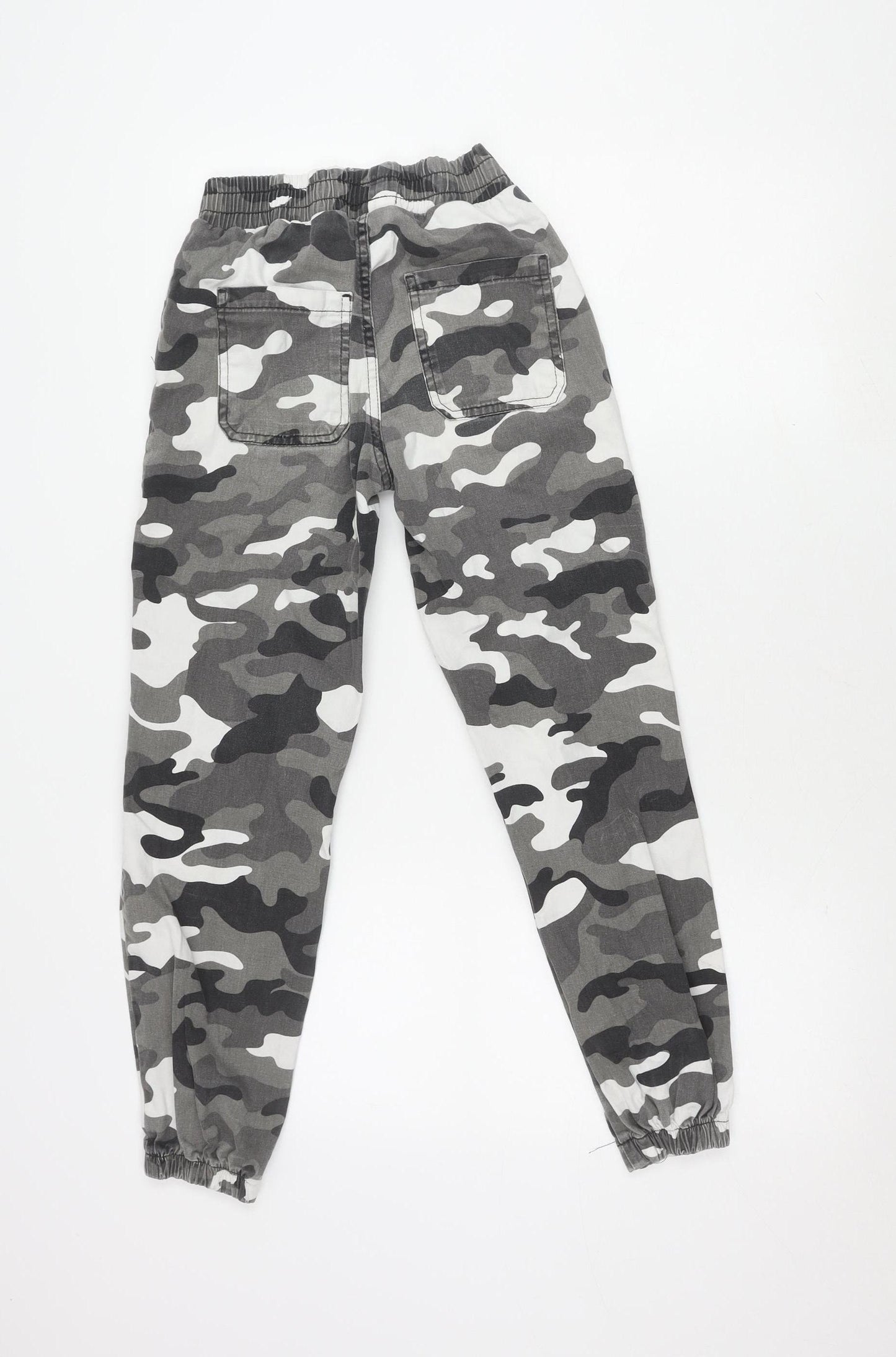 New Look Boys Grey Camouflage Jogger Trousers 10 Years