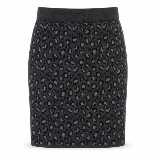Cynthia Rowley Women's Black Animal Print Skirt M