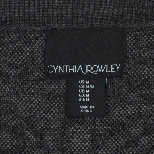 Cynthia Rowley Women's Black Animal Print Skirt M