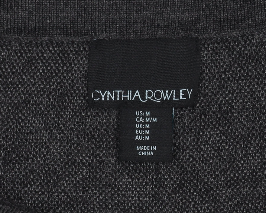 Cynthia Rowley Women's Black Animal Print Skirt M