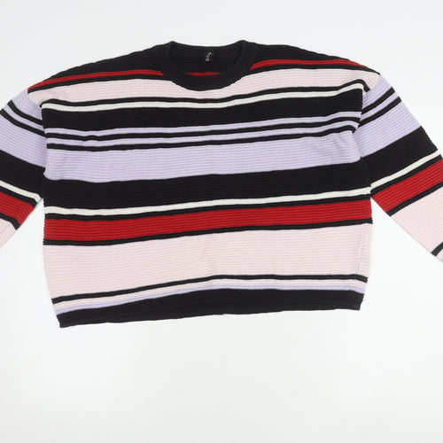 H&M Women's Striped Crew Neck Pullover Jumper, S