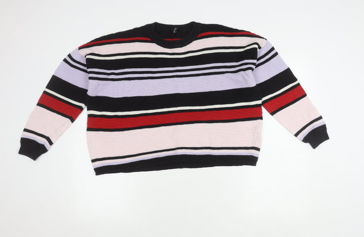 H&M Women's Striped Crew Neck Pullover Jumper, S