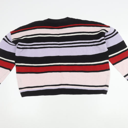 H&M Women's Striped Crew Neck Pullover Jumper, S