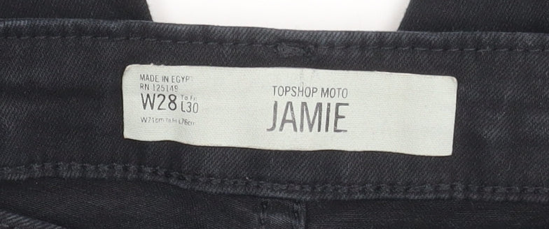 Topshop Women's Black Skinny Jeans Size 10