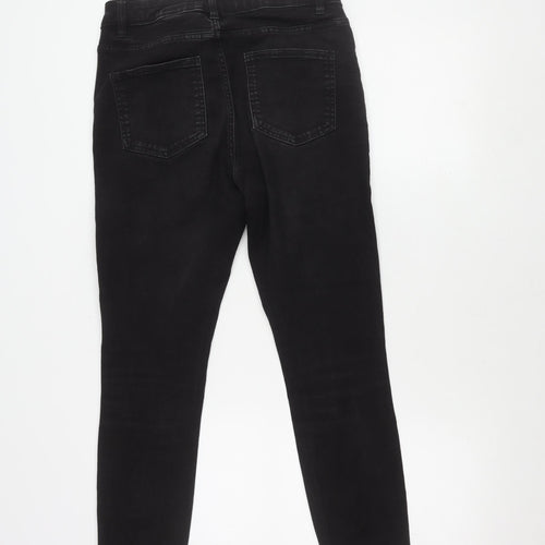 Next Women's Black Skinny Jeans - 10L, High Rise, Stretch