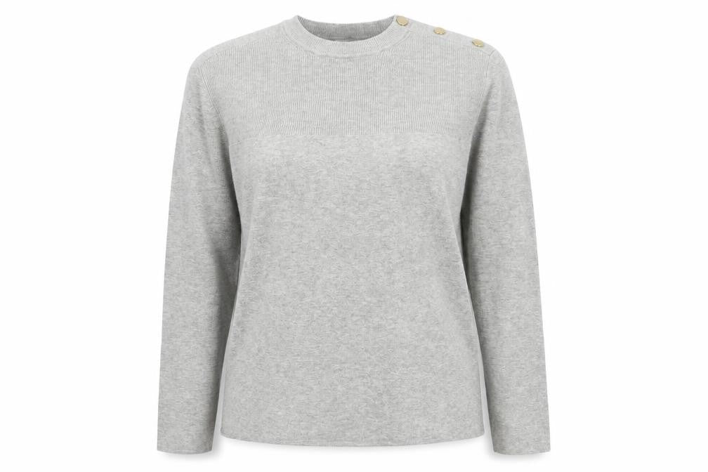 Front view of Marks & Spencer Women's Grey jumper S