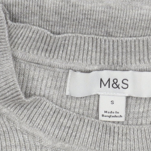 Marks and Spencer Women's Grey Pullover Jumper S