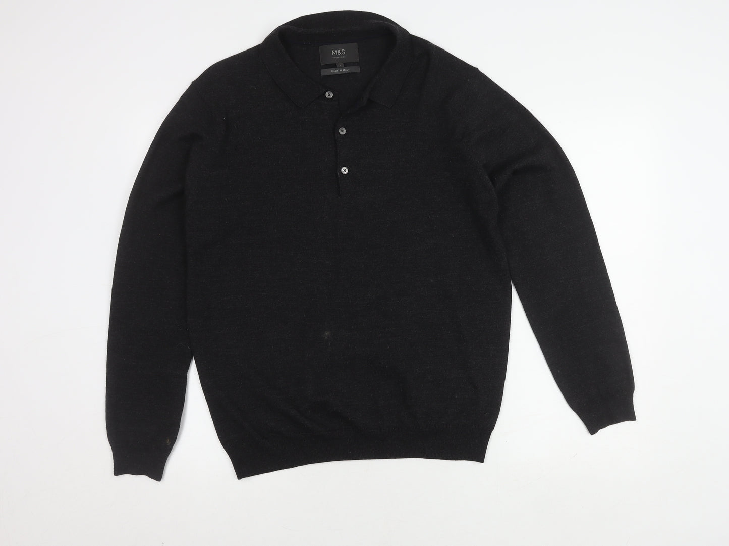 Marks and Spencer Men's Black Large Polo Shirt