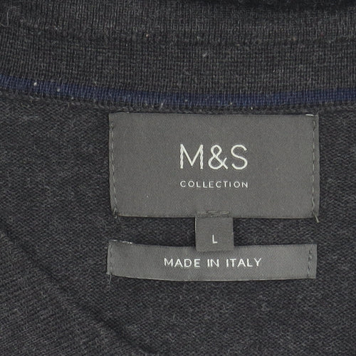 Marks and Spencer Men's Black Large Polo Shirt