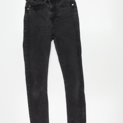 River Island Girls Black Skinny Jeans S Stretch Denim