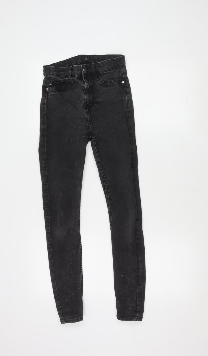 River Island Girls Black Skinny Jeans S Stretch Denim