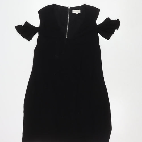 Apricot Women's Black V-Neck Dress UK 12