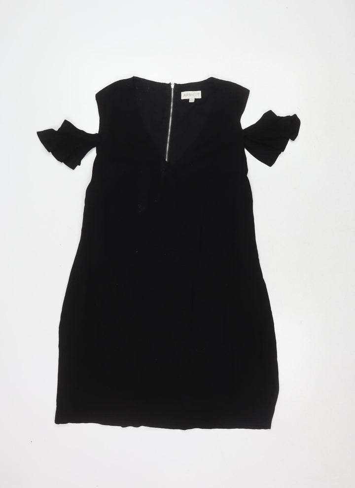Apricot Women's Black V-Neck Dress UK 12