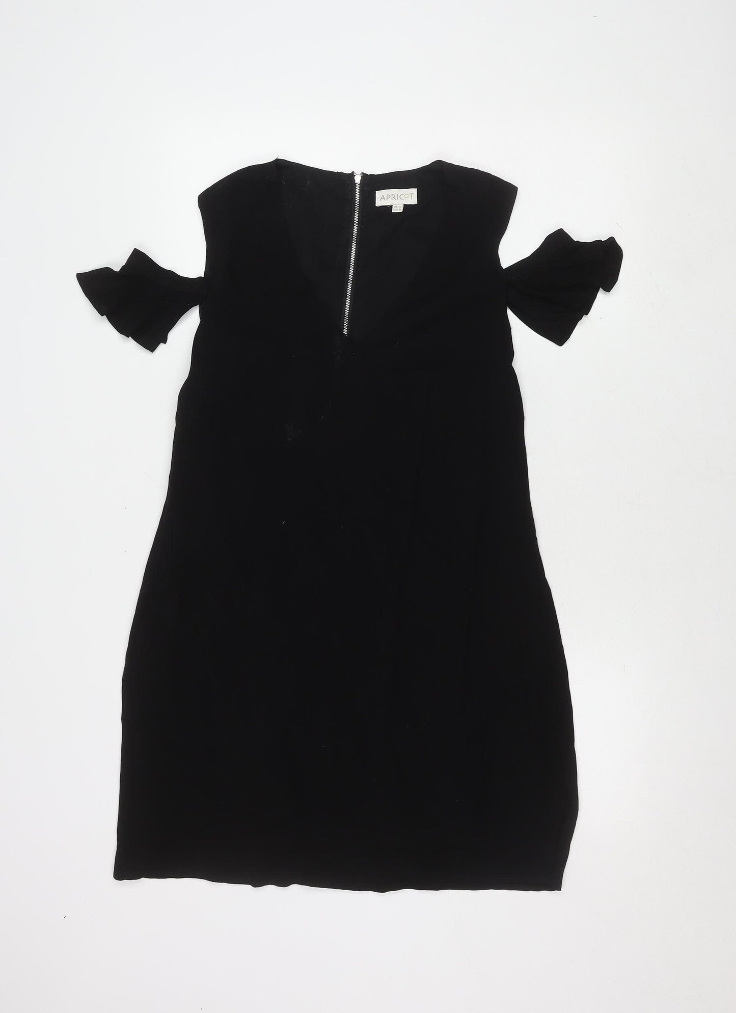 Apricot Women's Black V-Neck Dress UK 12