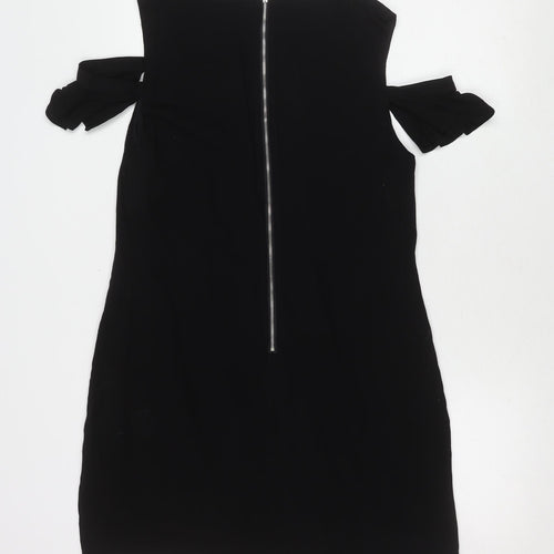 Apricot Women's Black V-Neck Dress UK 12