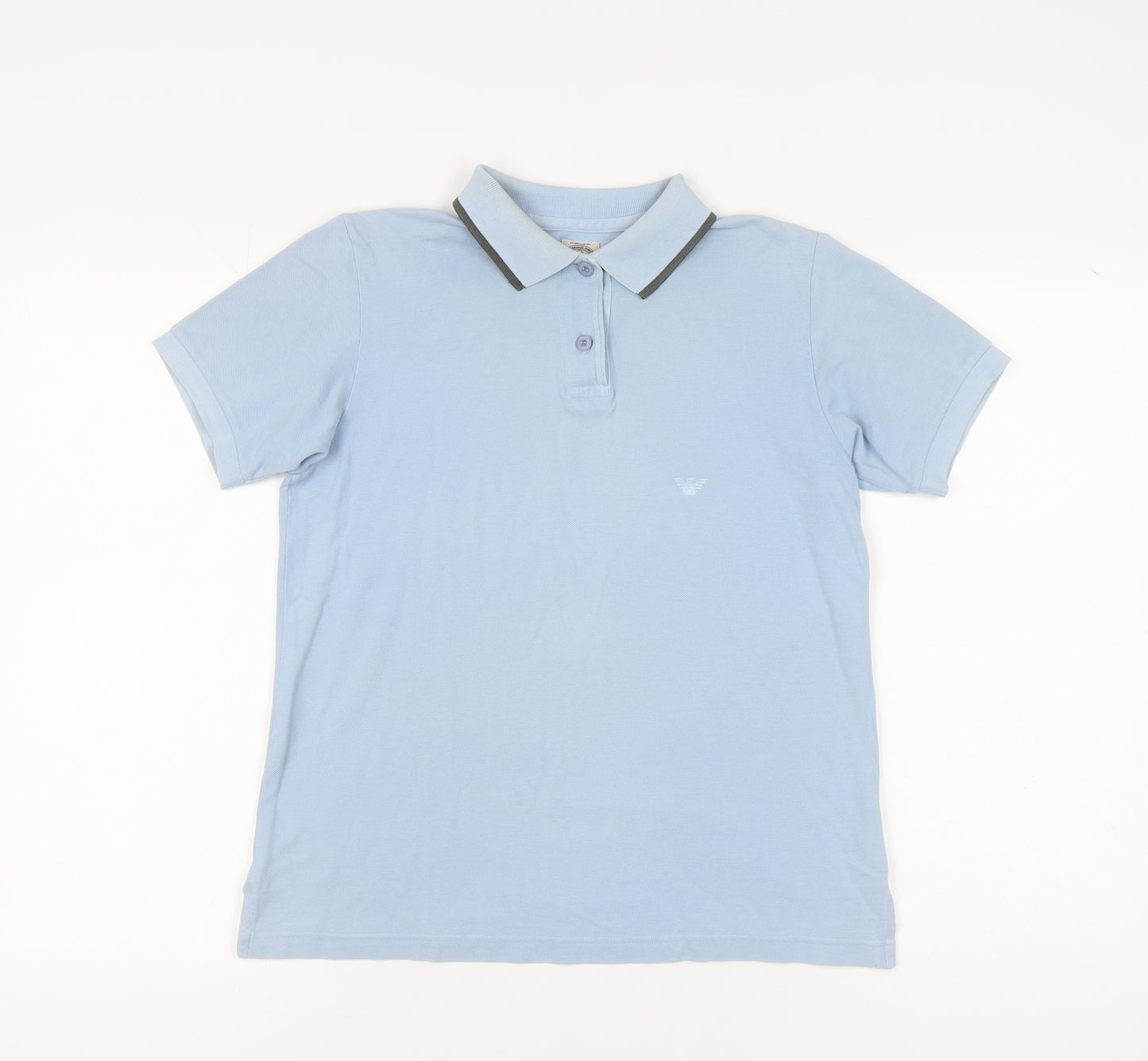 Armani Jeans Men's Blue Polo Shirt Large