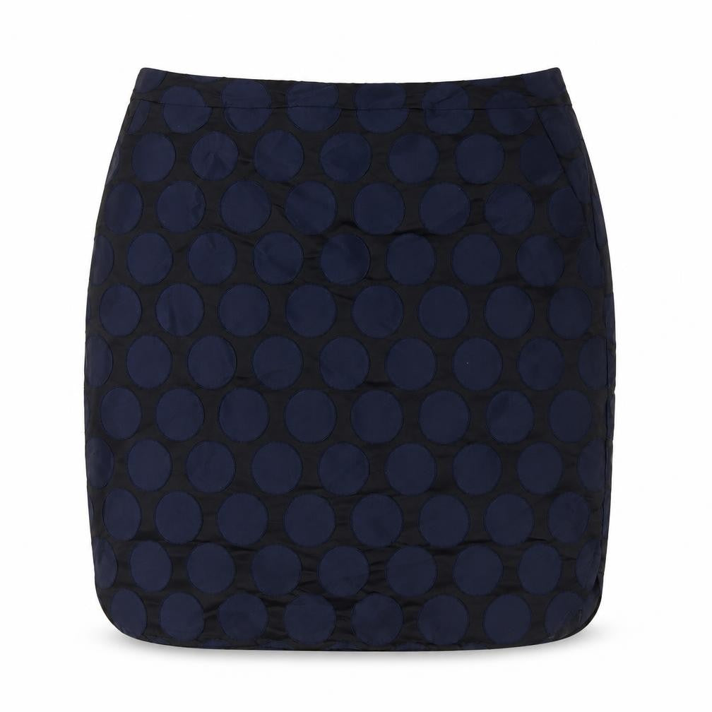 Front view of Boden Women's Blue Polka Dot Pencil Skirt -, size 10