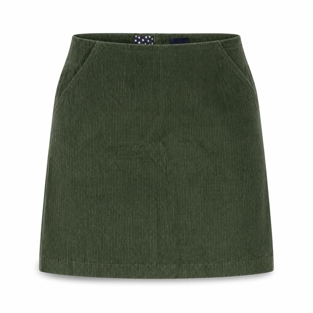 Jones Women's Green Corduroy Skirt Size 8