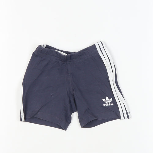 Adidas Unisex Blue Shorts 12-18 Months