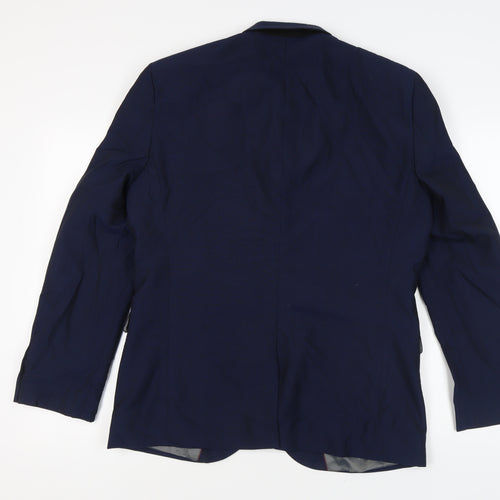 Next Men's Blue Regular Fit Blazer, 42, Autumn/Winter