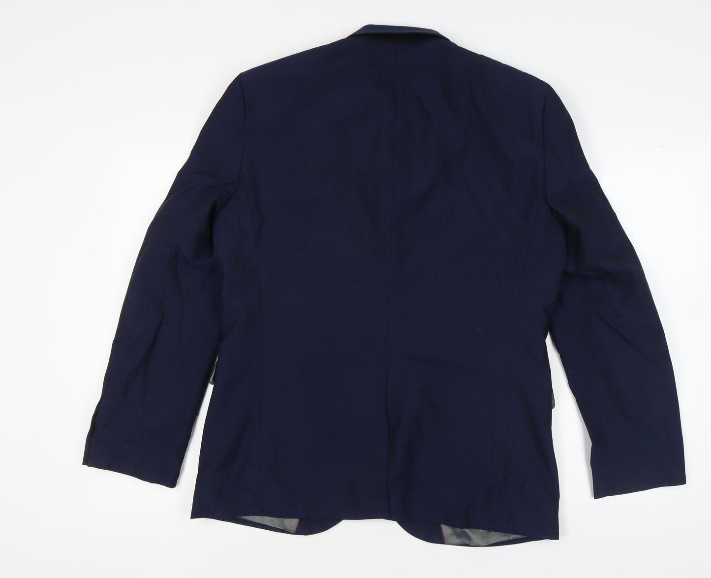 Next Men's Blue Regular Fit Blazer, 42, Autumn/Winter