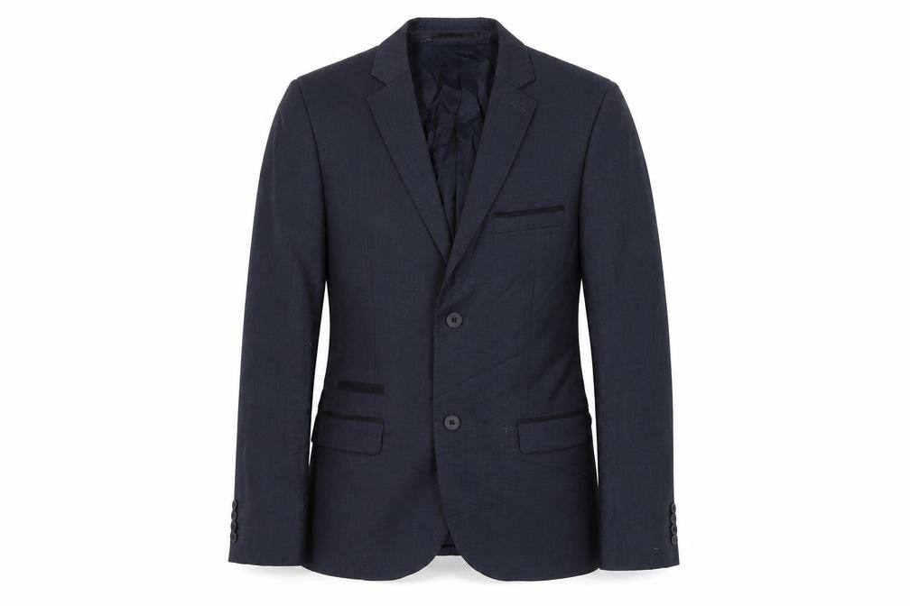 Front view of Topman Men's Blue Blazer 36 Business Formal