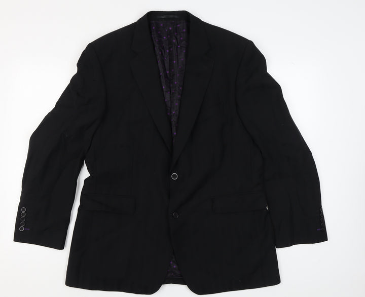 Gibson Men's Black Blazer, Size 44, Regular Fit