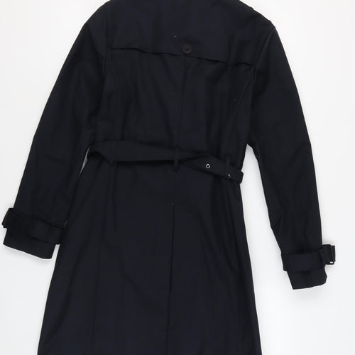 Guards London Mens Black Trench Coat Size 38