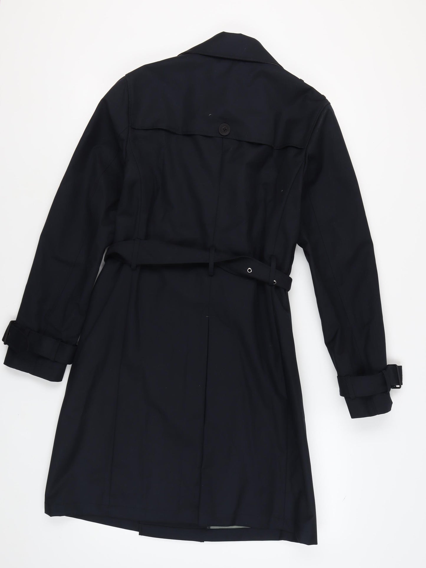 Guards London Mens Black Trench Coat Size 38