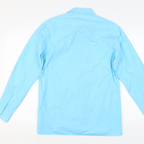 Eterna Men's Blue Regular Fit Long Sleeve Shirt 39