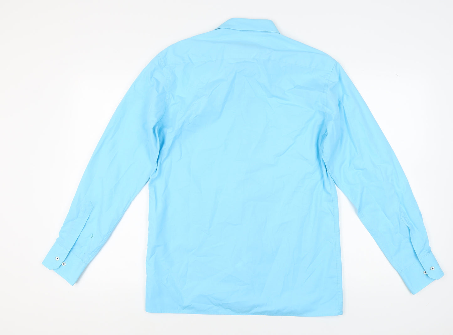 Eterna Men's Blue Regular Fit Long Sleeve Shirt 39