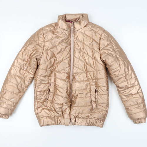 Mountain Warehouse Girls Beige Puffer Jacket 11-12 Years