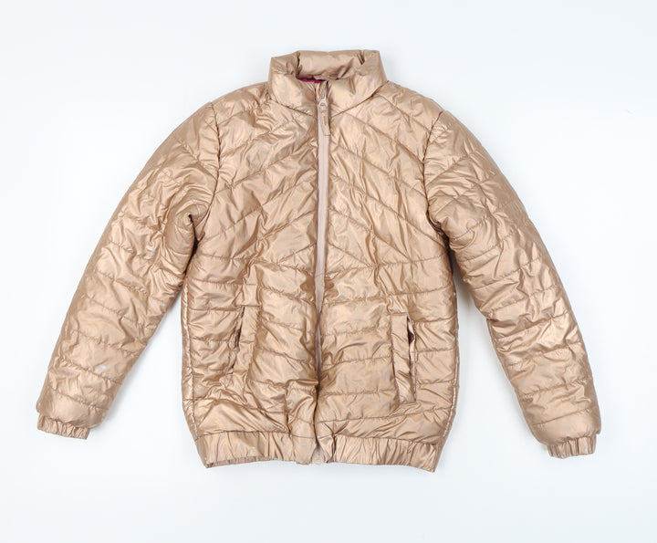 Mountain Warehouse Girls Beige Puffer Jacket 11-12 Years