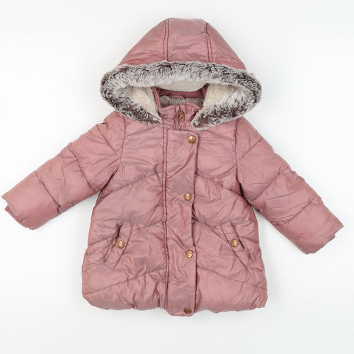 Mantaray Unisex Baby Pink Puffer Jacket 18-24 Months Winter