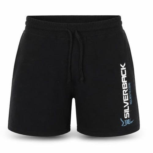 Silverback Men's Black Biker Shorts, Size S, Athletic Fit
