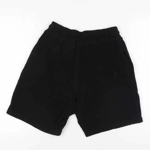 Silverback Men's Black Biker Shorts, Size S, Athletic Fit