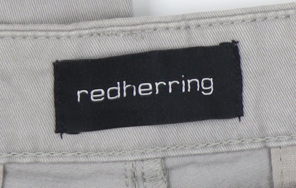 Red Herring Men's Grey Chino Trousers Size 32R
