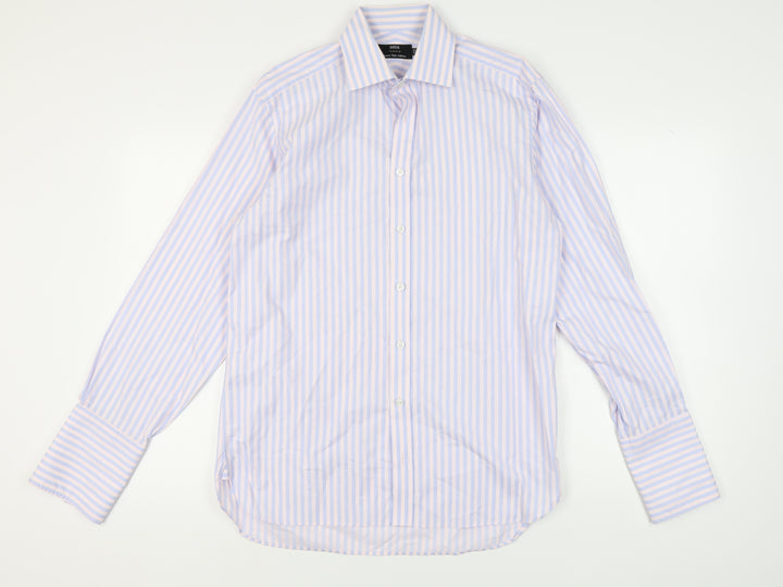 Marks and Spencer Men's Multicoloured Striped Dress Shirt