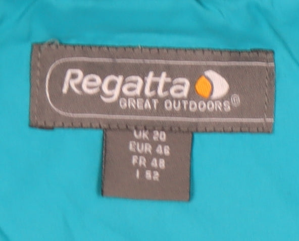 Regatta Women's Blue Waterproof Rain Coat Size 20