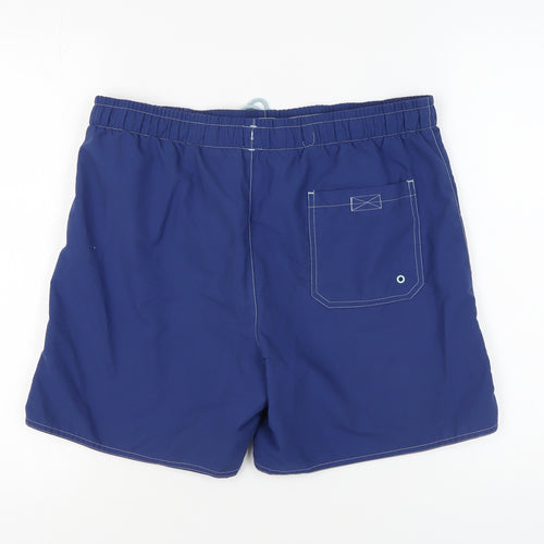 Decathlon Men's Blue Shorts L Casual Elastic Waist
