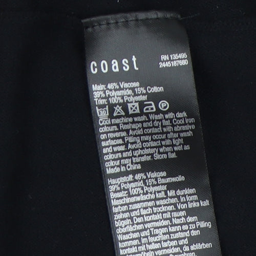Coast Black Dress - UK 8, Long Sleeve, Elegant Style