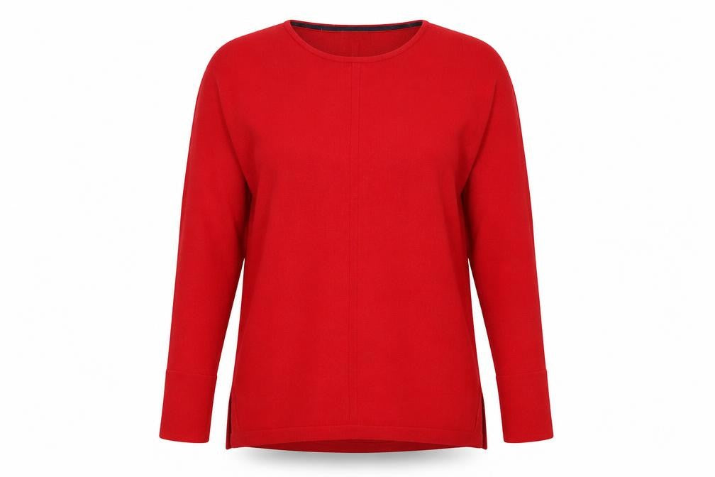 Front view of White Stuff Women's Red jumper, size 12