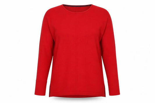 Front view of White Stuff Women's Red jumper, size 12