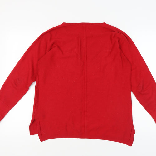 White Stuff Women's Red Pullover Jumper Size 12