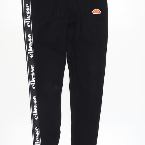 Ellesse Women's Black Size 12 Logo Leggings