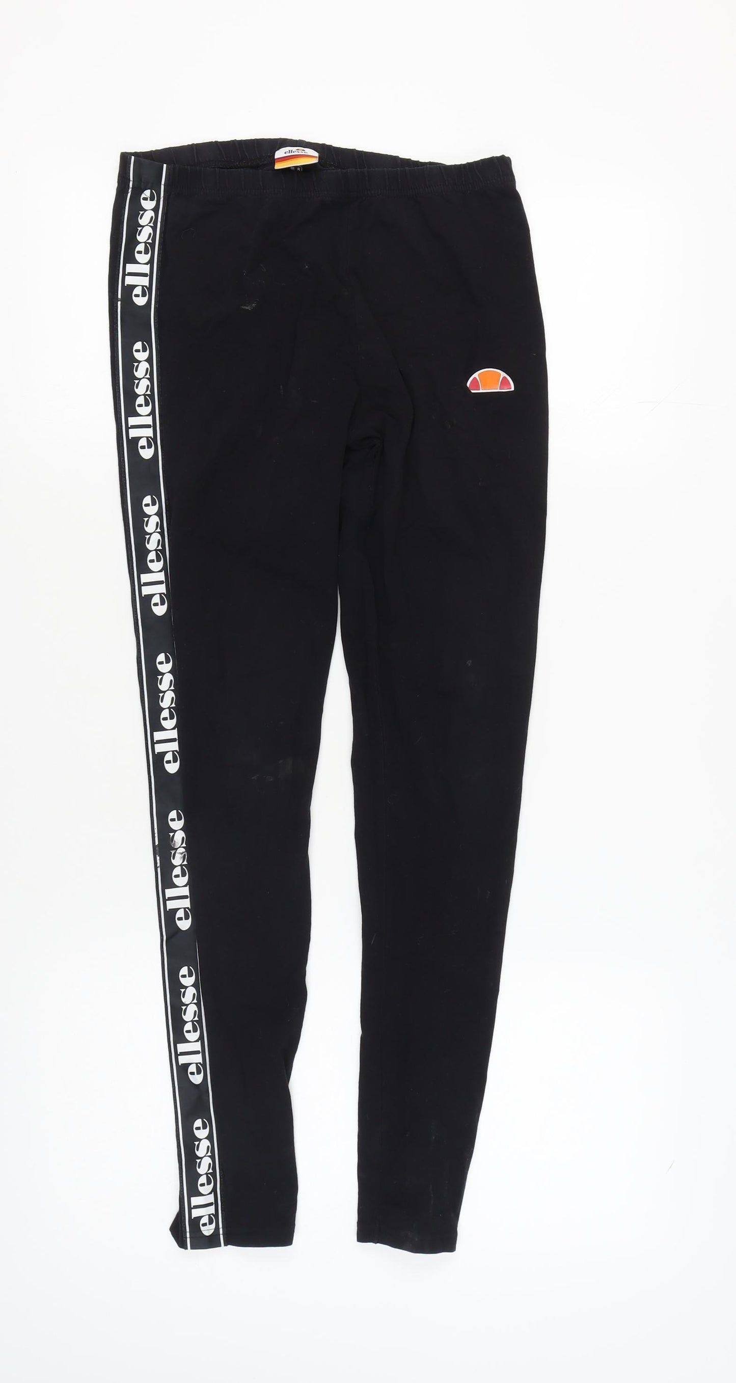 Ellesse Women's Black Size 12 Logo Leggings