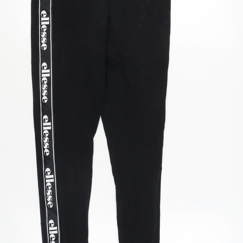 Ellesse Women's Black Size 12 Logo Leggings