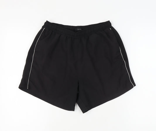 Admiral Men's Black Athletic Shorts L
